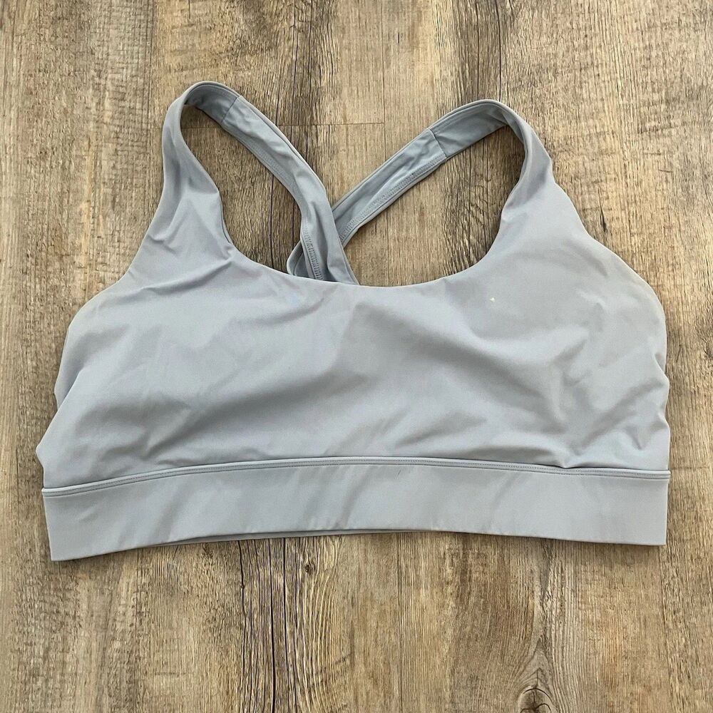 Greyson Soliel Sports Bra Size XL Gray Stretch Yoga Running Athleisure